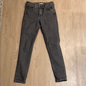 Levi’s 721 high rise skinny grey wash skinny Jean